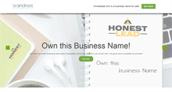 Desktop Screenshot of honestlead.com