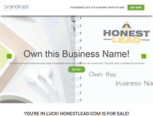 Tablet Screenshot of honestlead.com
